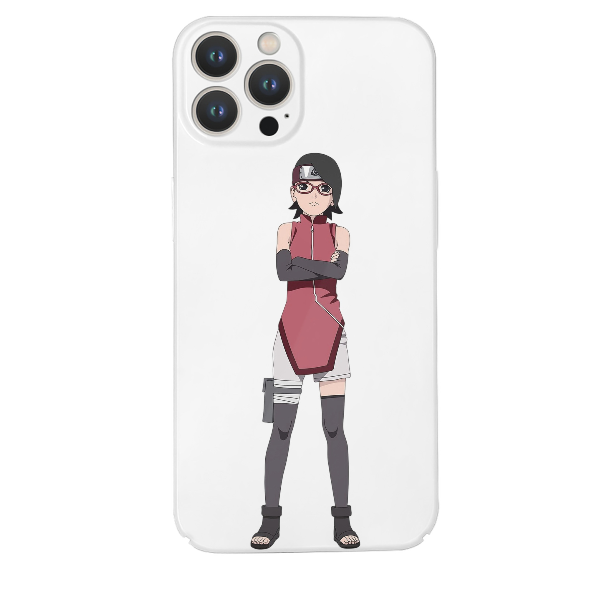 （画像用） NARUTO -ナルト- うちは サラダ Uchiha Sarada 【iPhone 14シリーズ対応】ハードケース